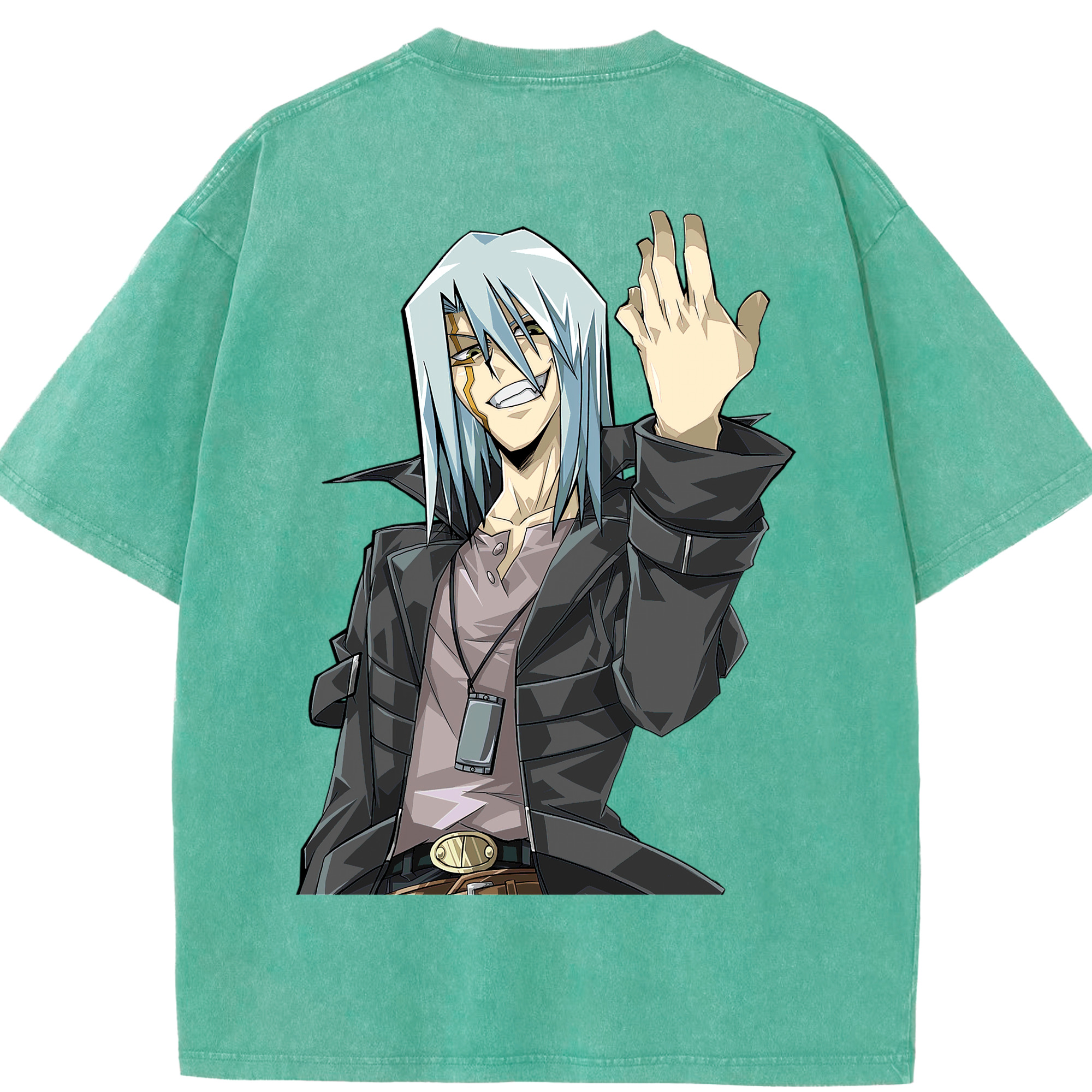（画像用） 遊☆戯☆王 Yu-Gi-Oh! 綿100% ヴィンテージ風 半袖Tシャツ（背面プリント）